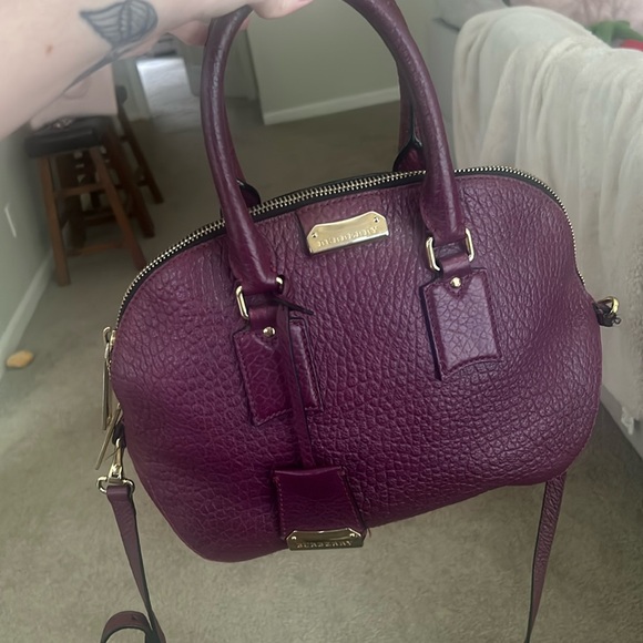 Burberry Handbags - Burberry EUC purple shoulder bag